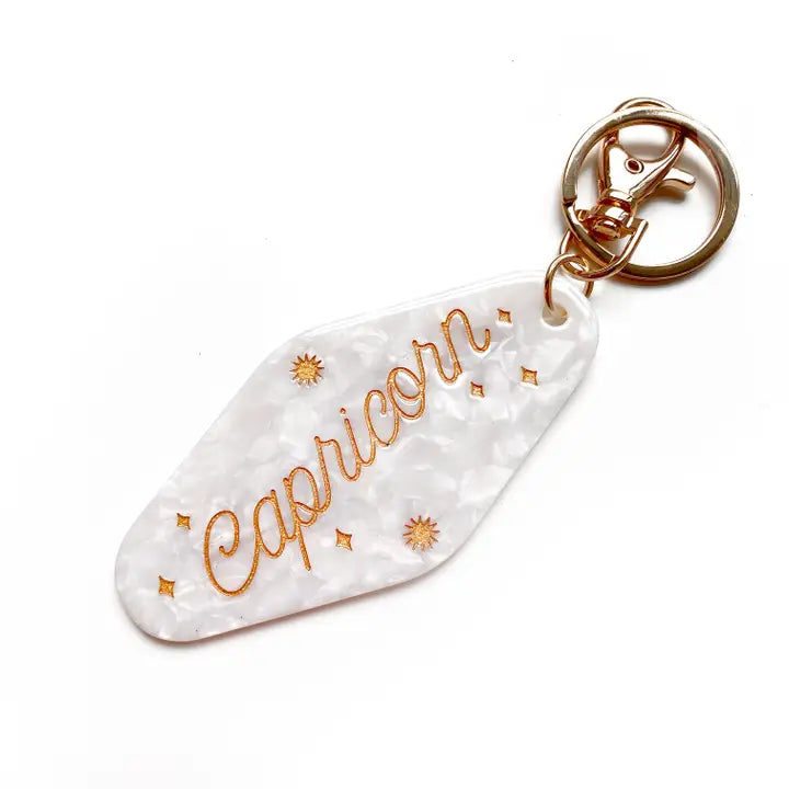 Zodiac Motel Key Chain