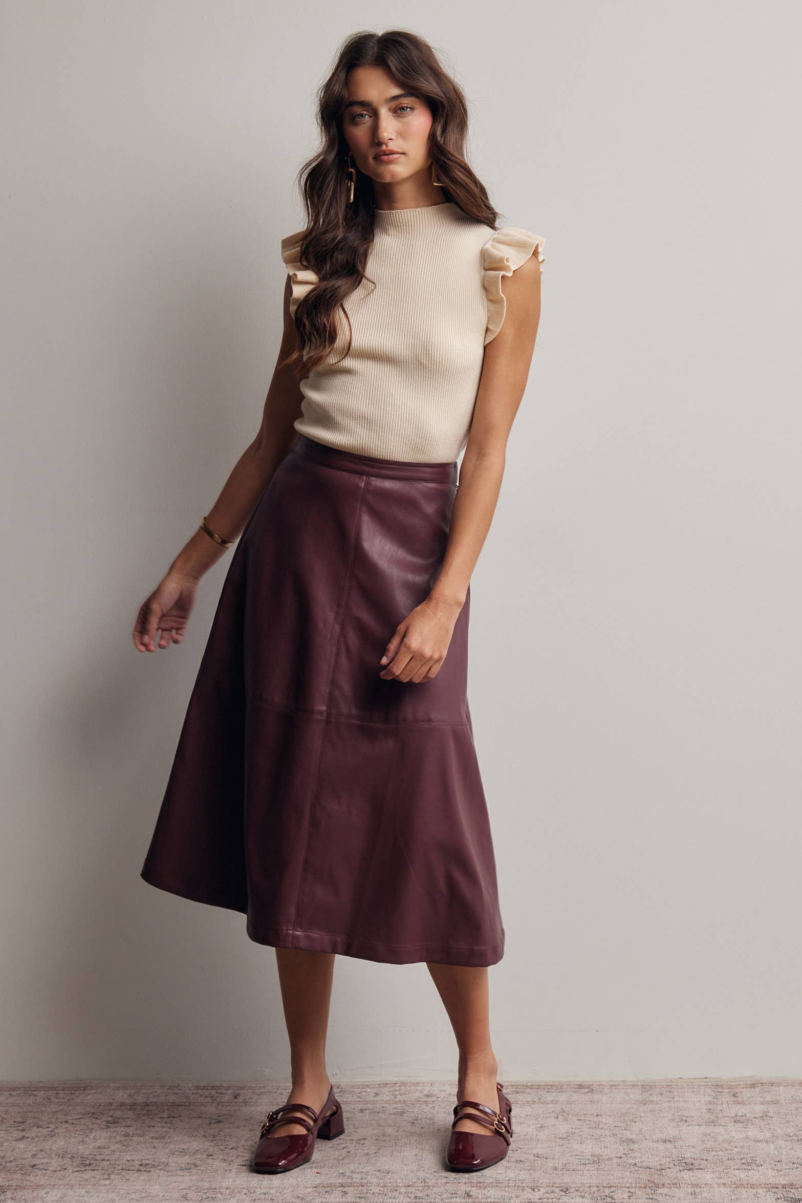 The Scottie Leather Skirt