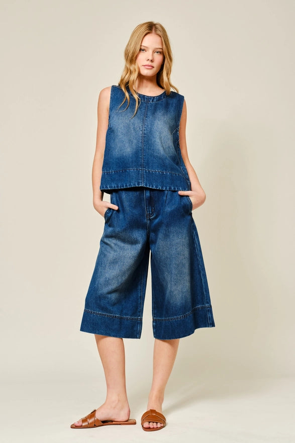 The Theodora Denim Top