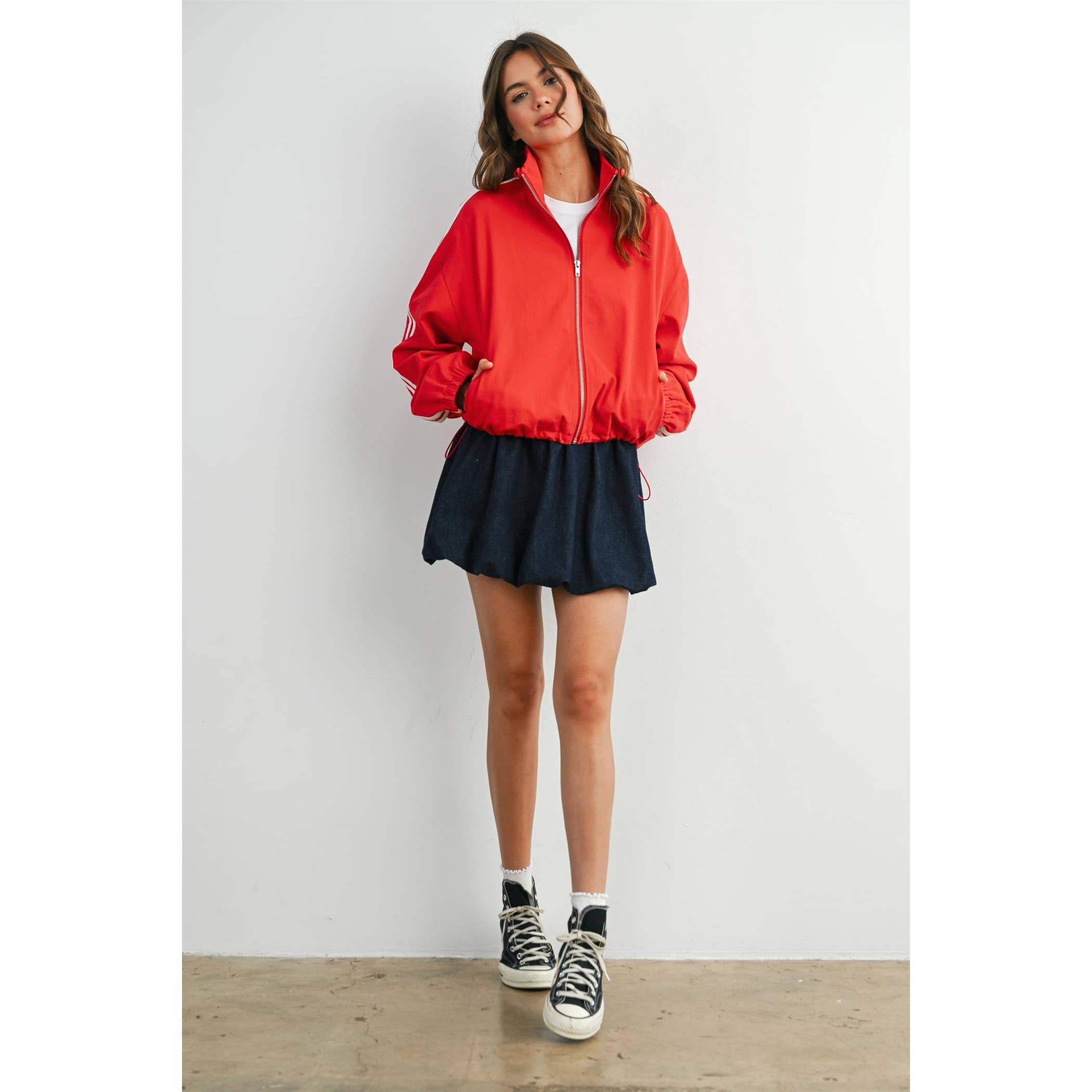 The Travis Striped Zip-Up Jacket