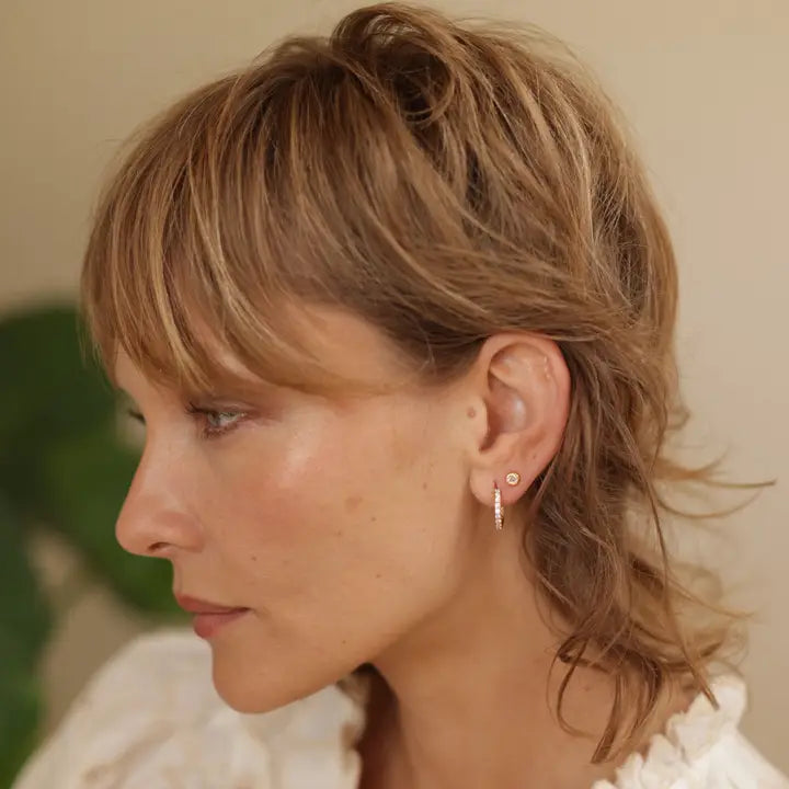 Crystal Hoop Earrings