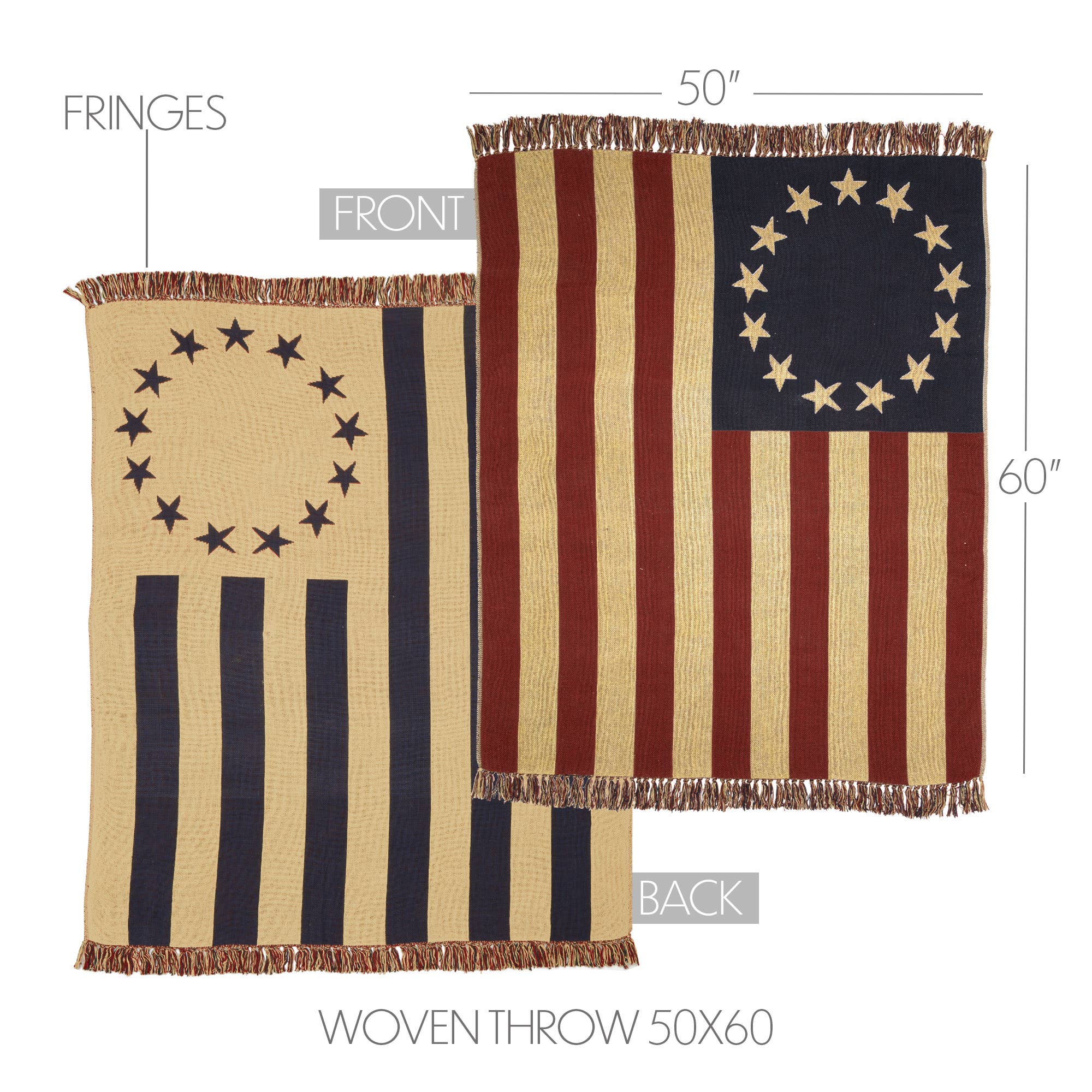 Americana Flag Woven Throw