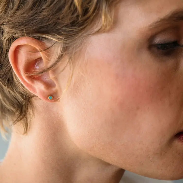 Tiny Dot Stud Earrings