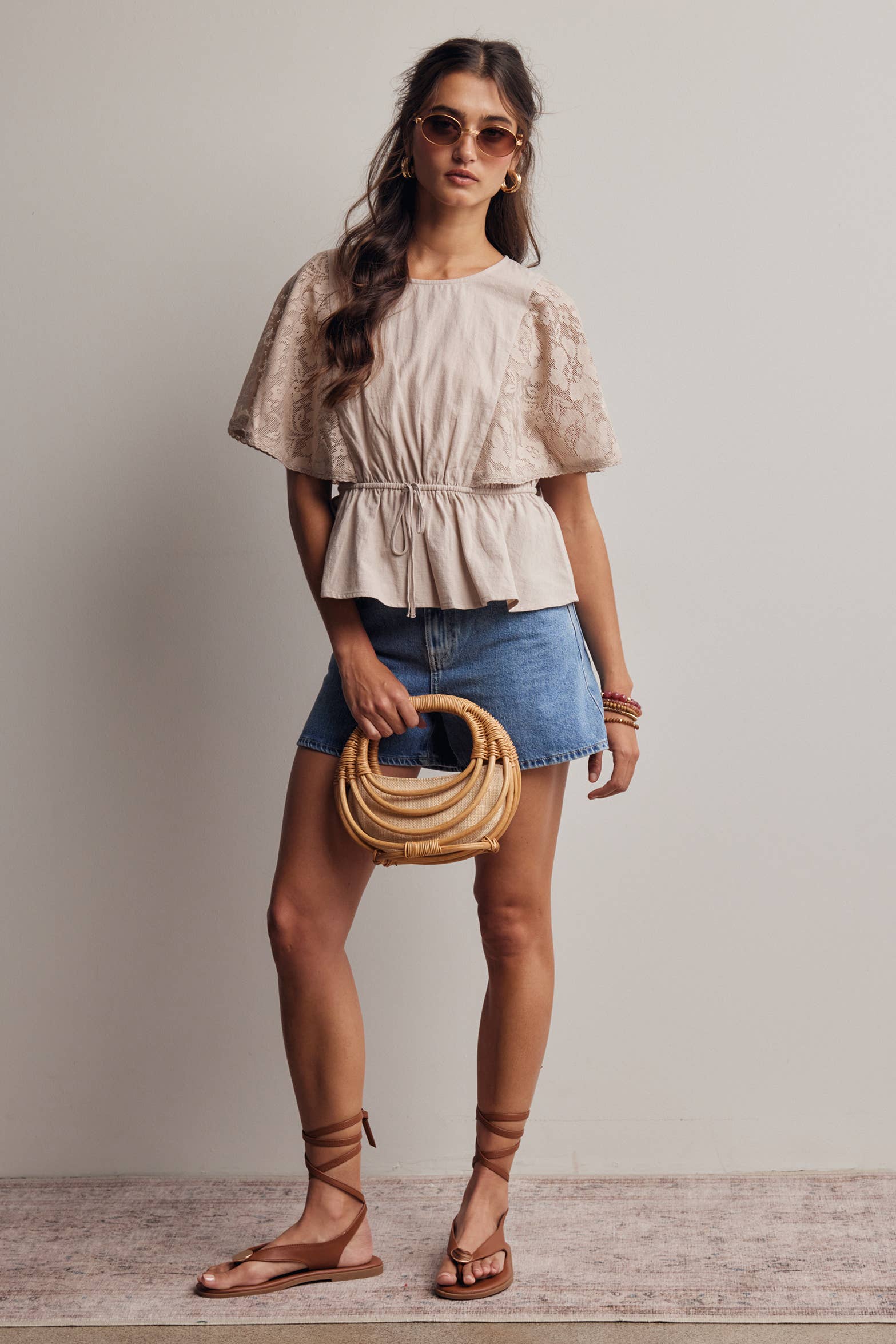 The Iris Peplum Top