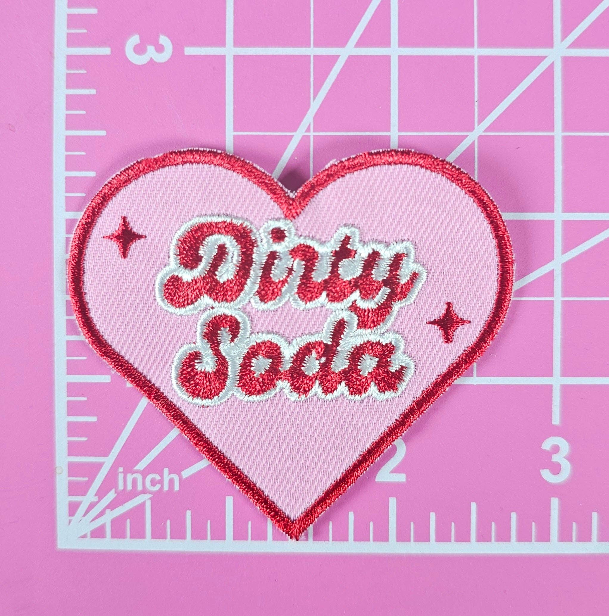 Iron on Patch: Dirty Soda Heart