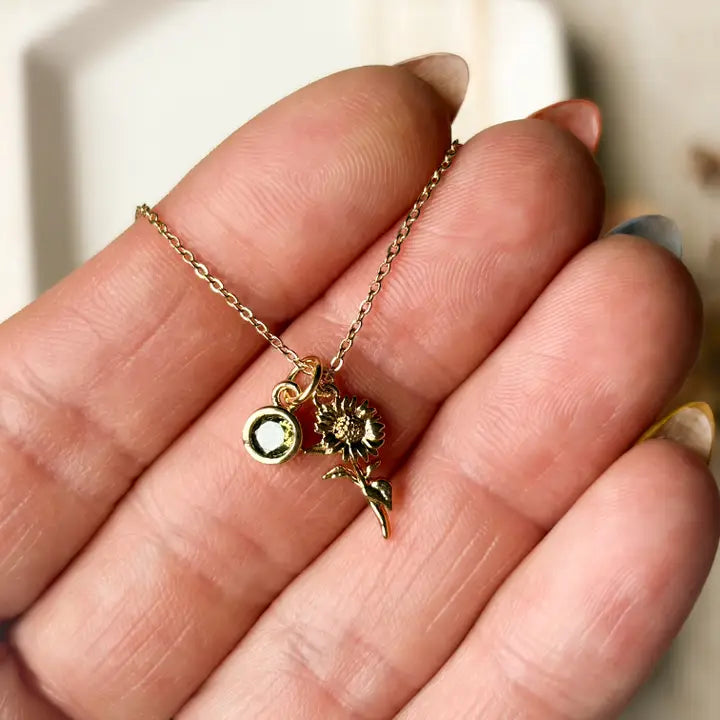 Birth Flower Necklace