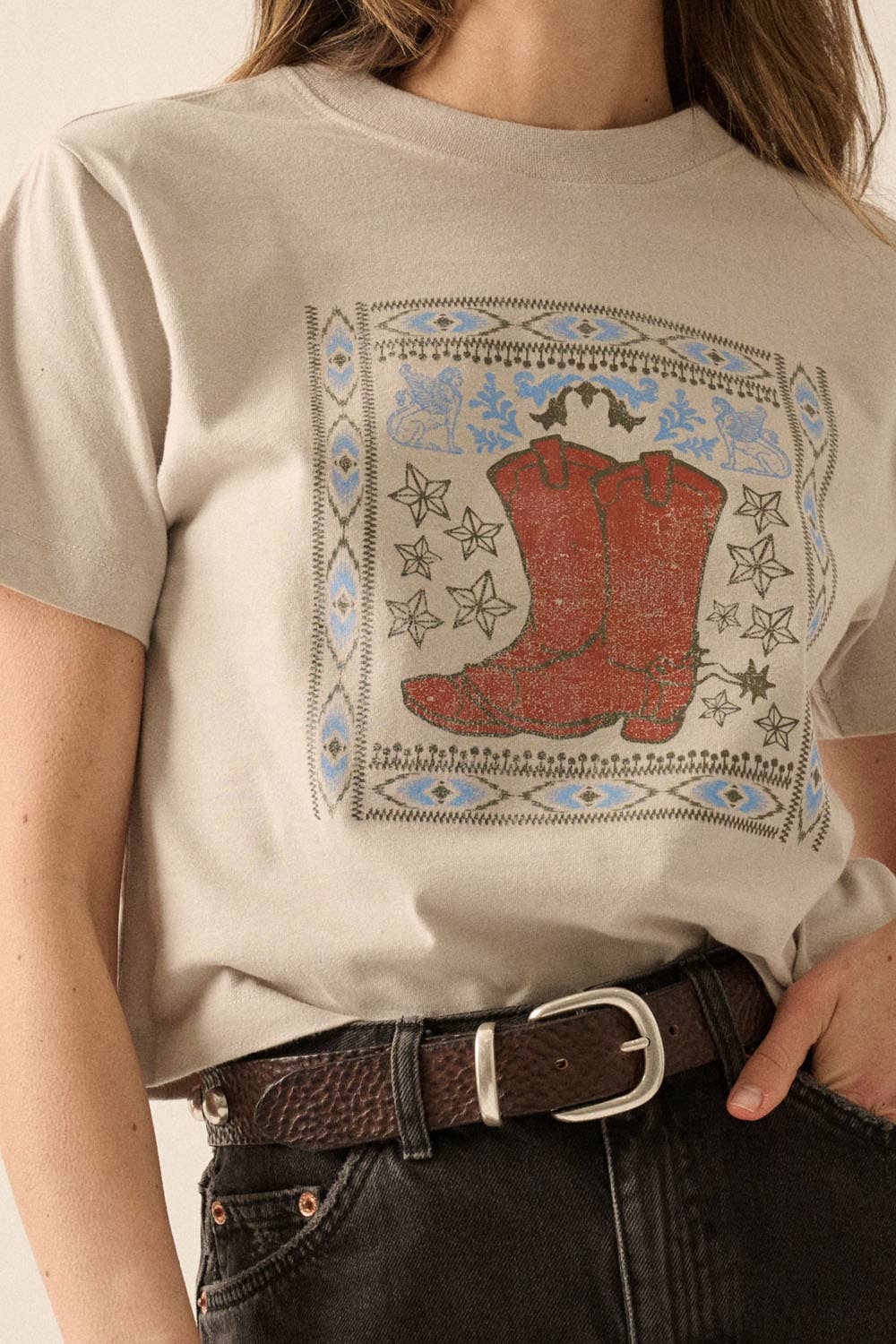 Western Cowboy Graphic Tee