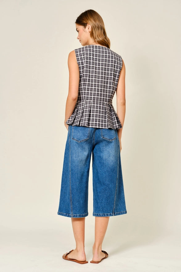 The Cyndi Button Down Tank