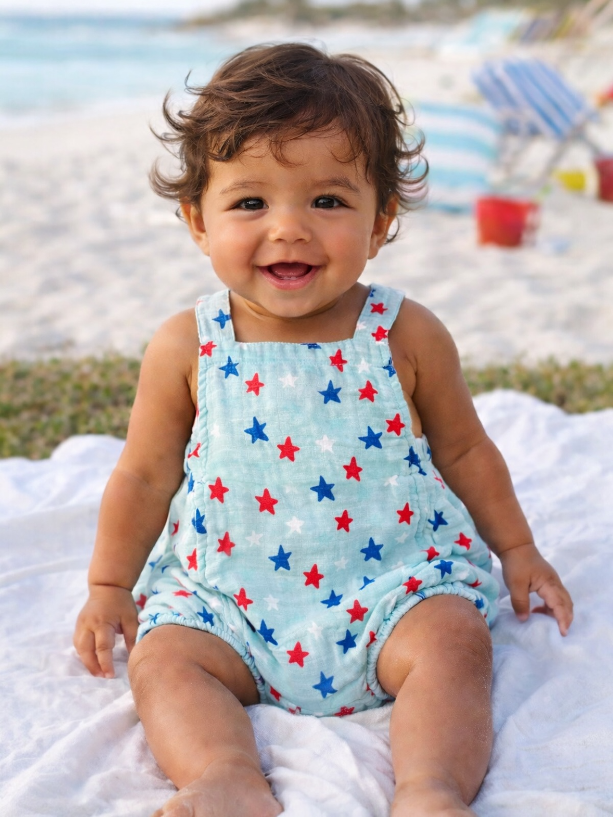 Muslin Retro Sunsuit