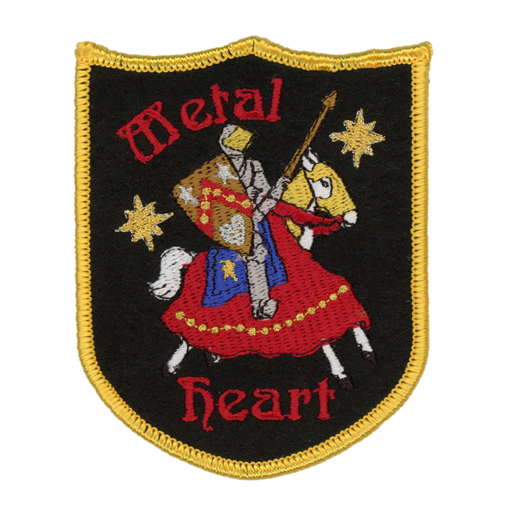 Iron on Patch: Metal Heart