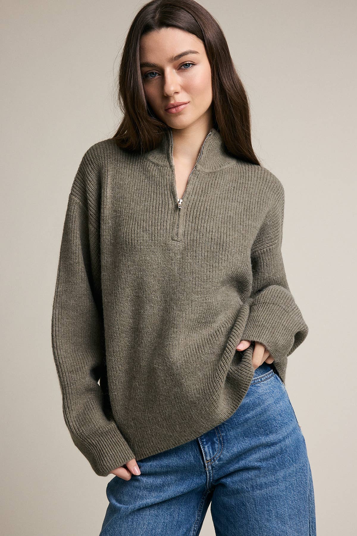 The Saoirse Mock Neck Sweater