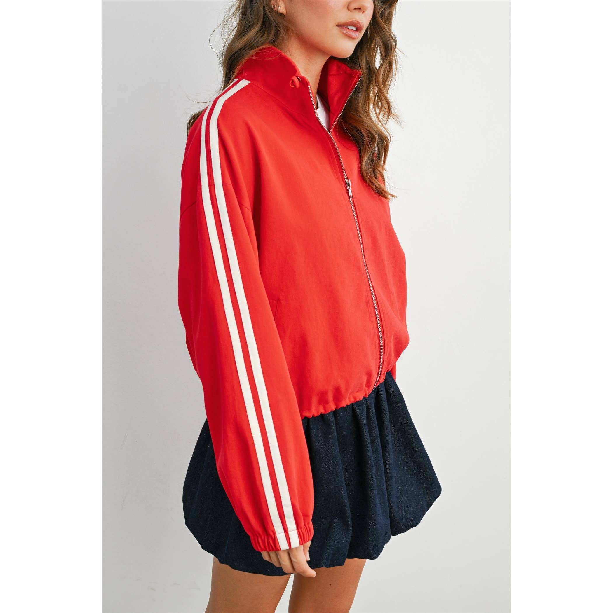 The Travis Striped Zip-Up Jacket