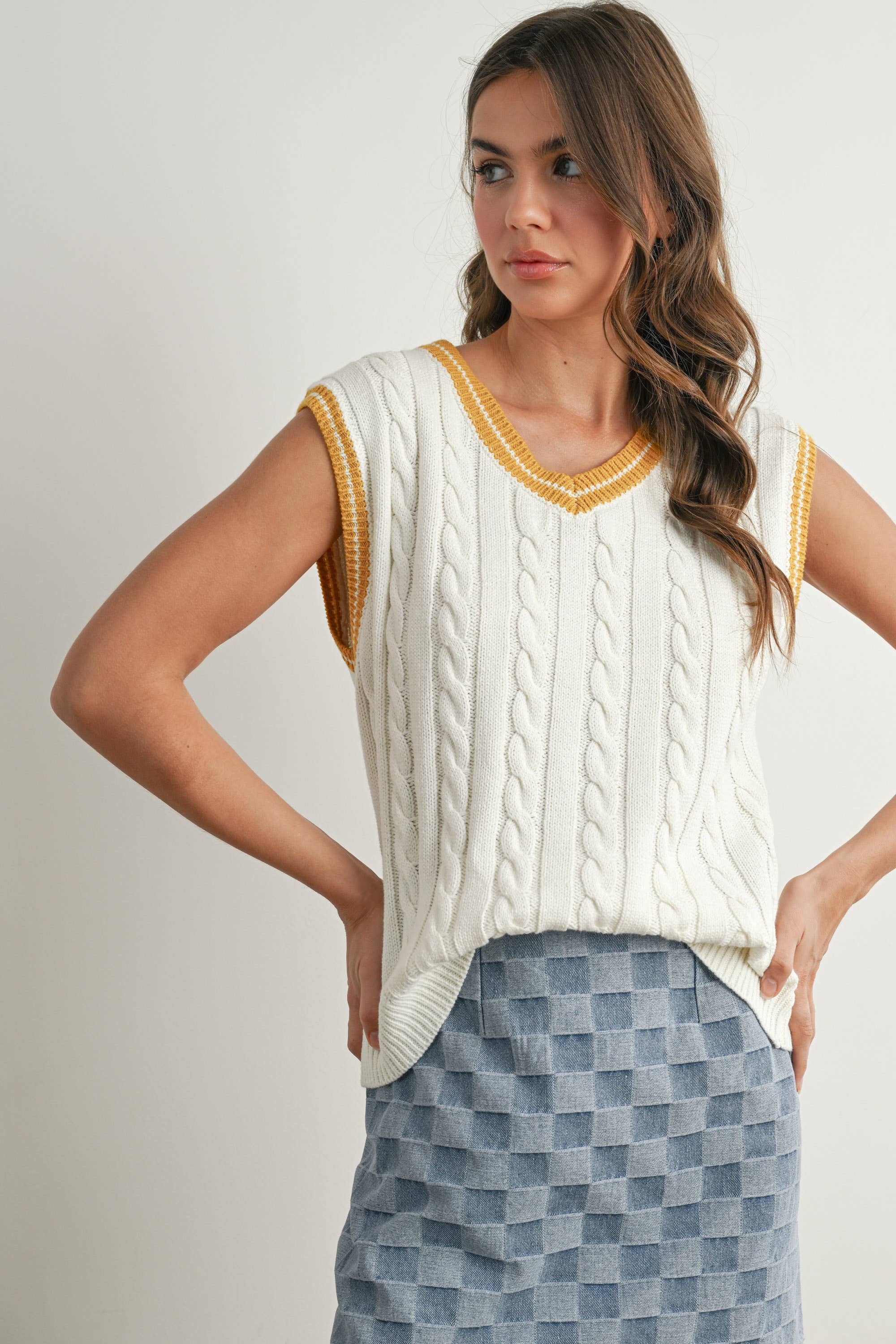 The Val Knitted Sweater Vest