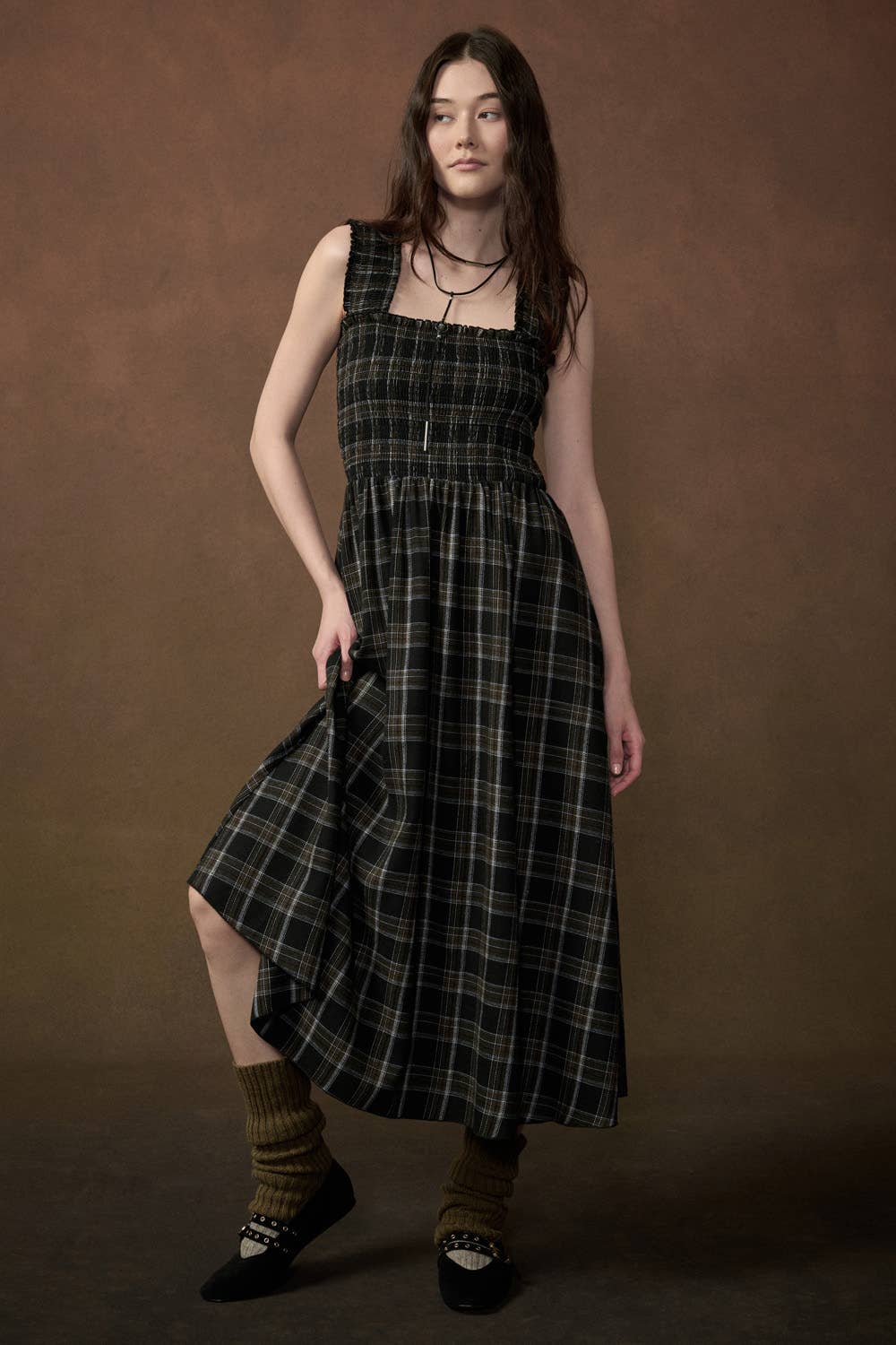 The Claflin Plaid Dress