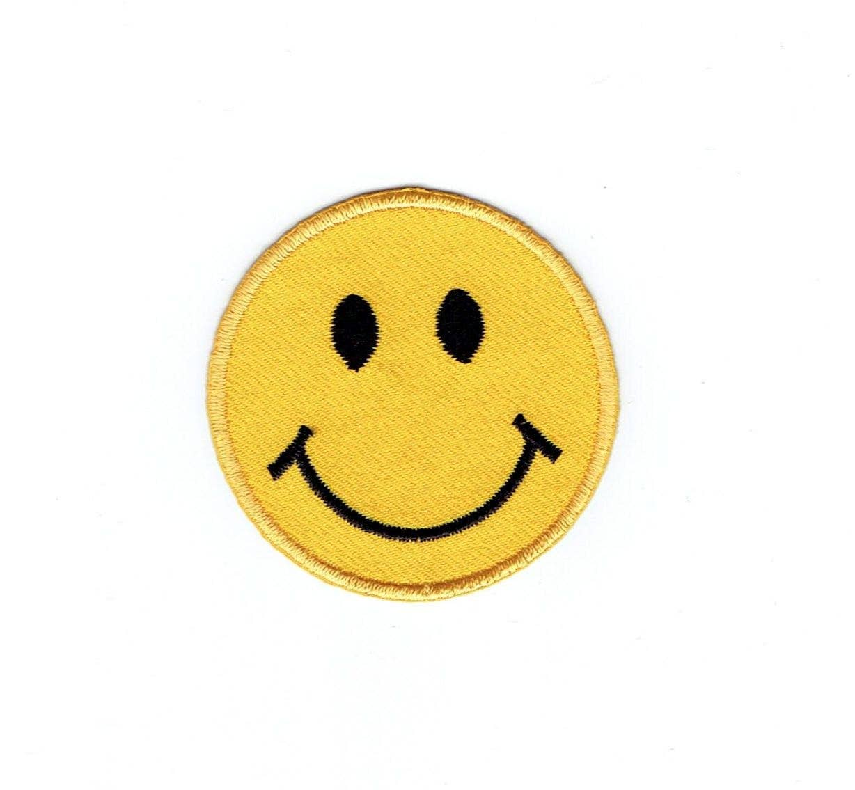 Iron on Patch: Smiley Face Emoji