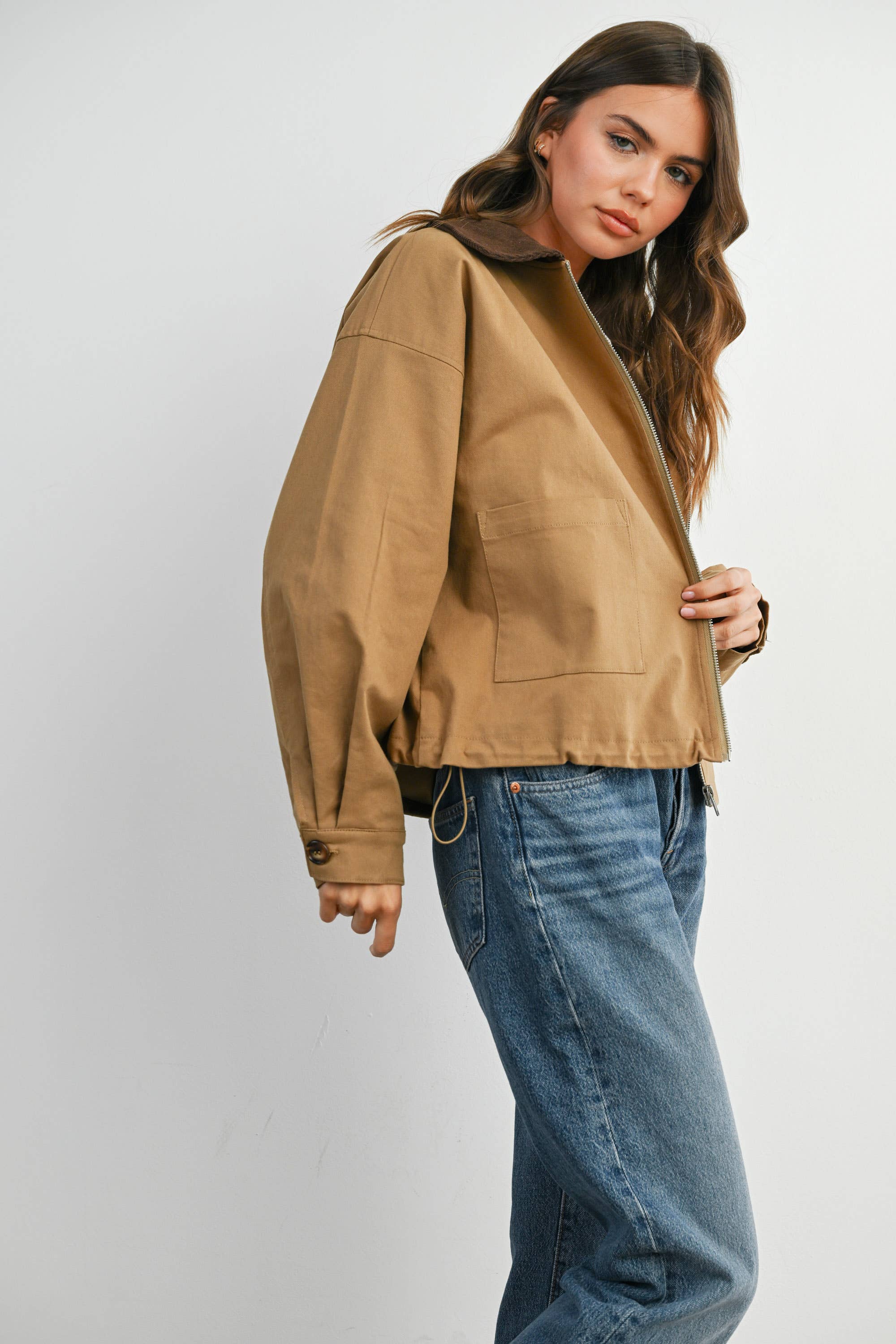 The Johnny Collared Zip-Up Jacket