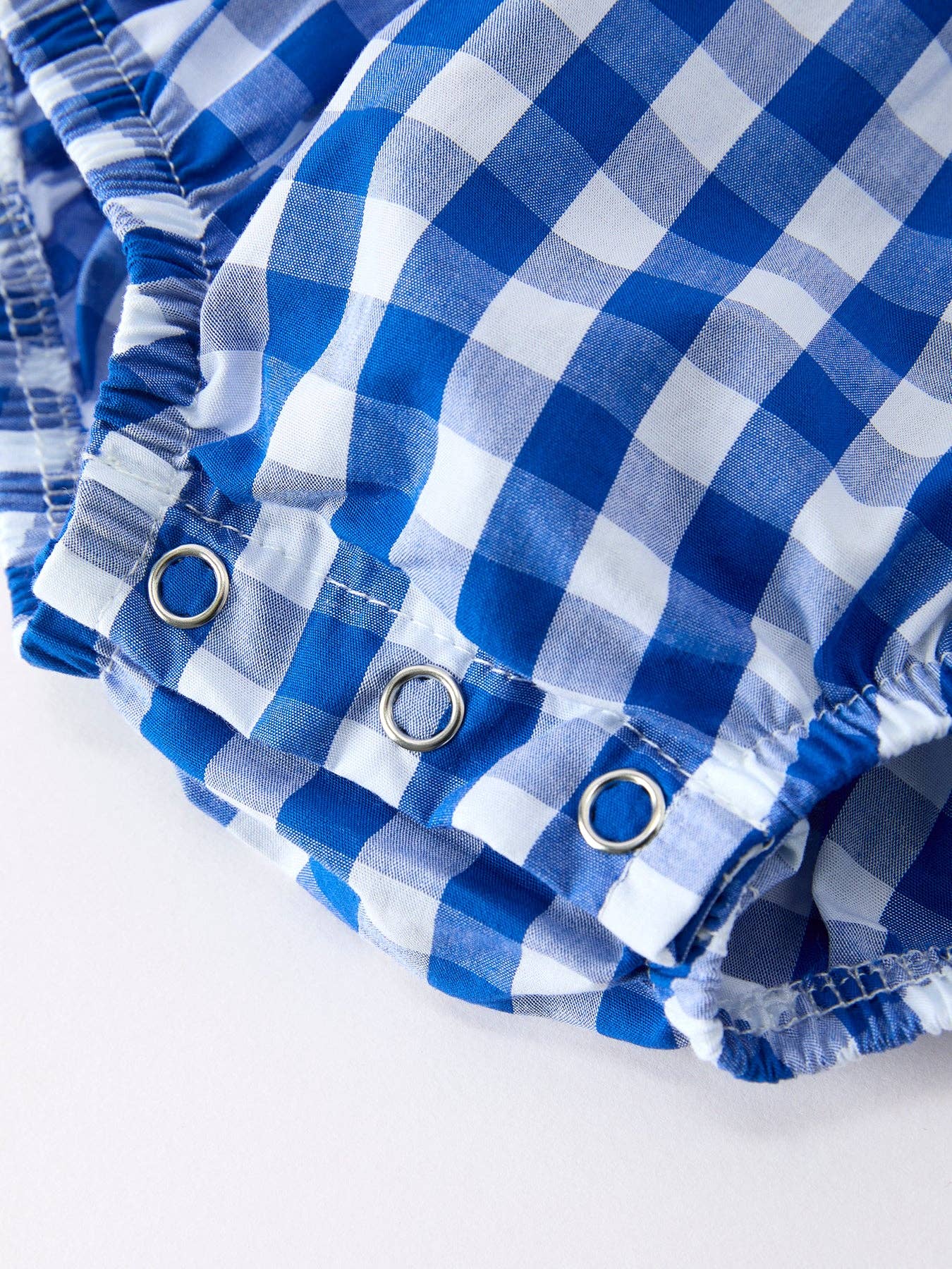 Plaid Bow Romper