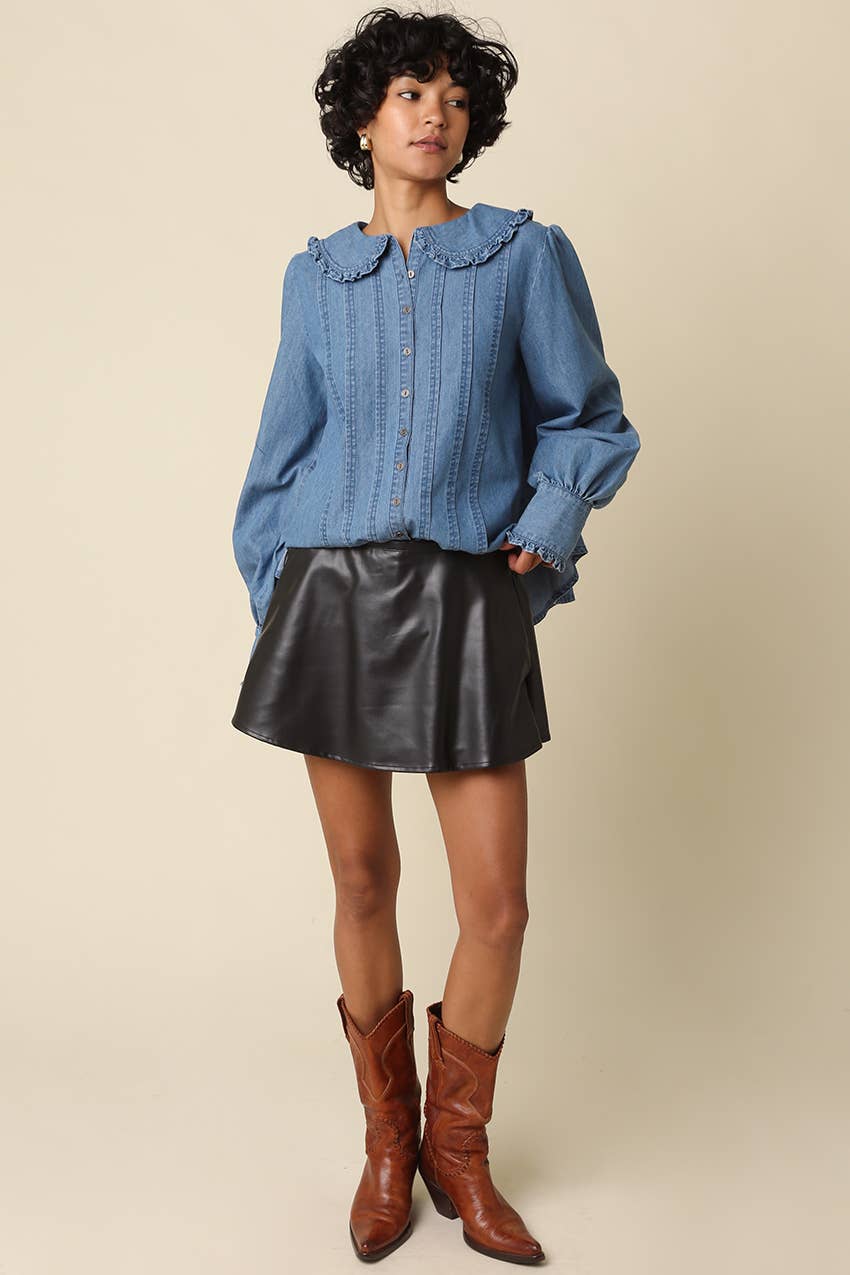 The Chandra Ruffle Blouse
