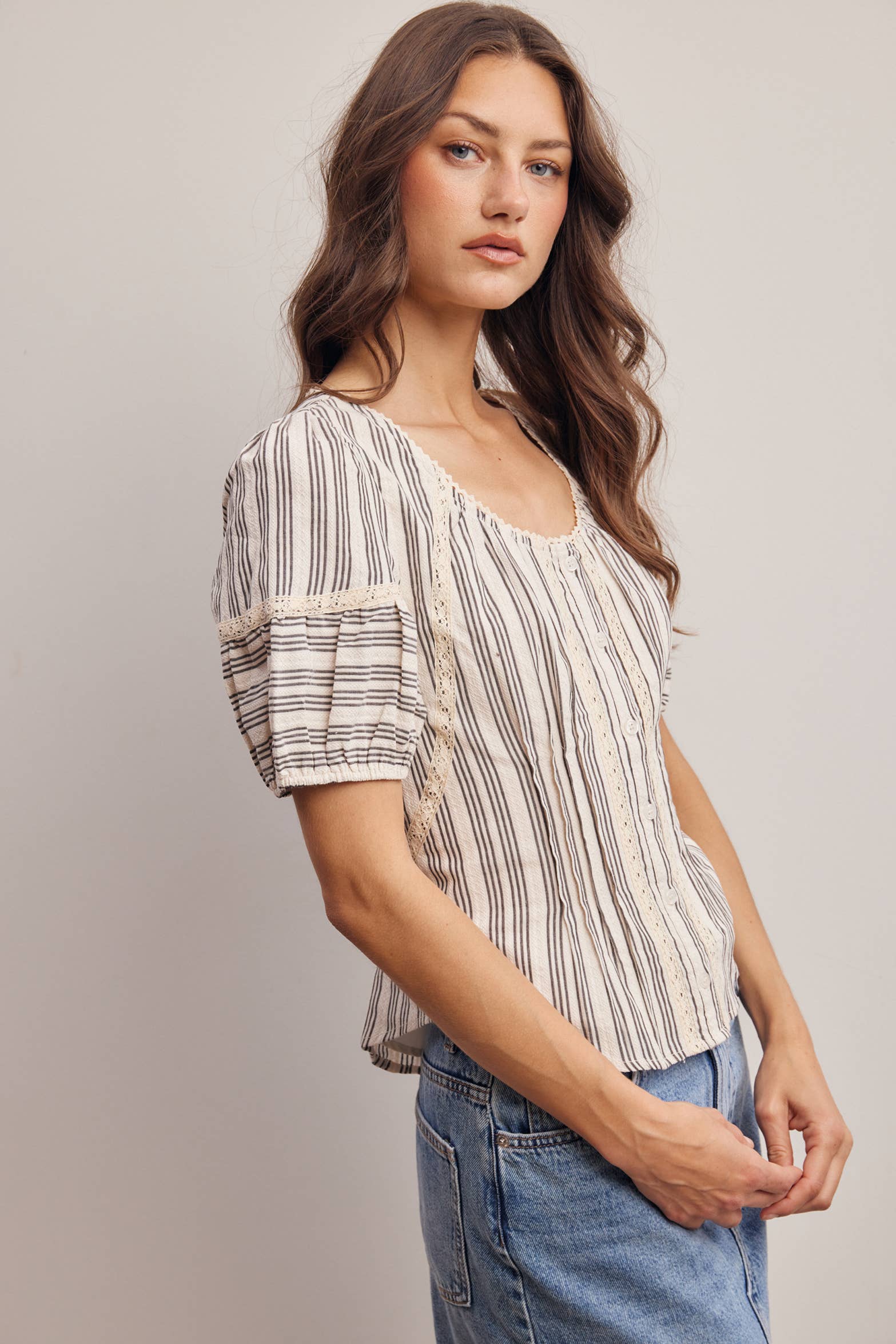 The Rory Stripped Blouse