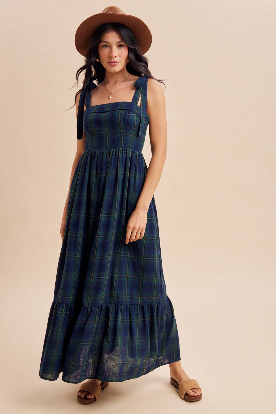 The Tally Tartan Maxi Dress