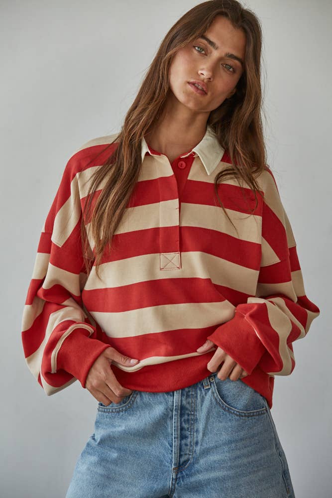 The Valor Knit Striped Top