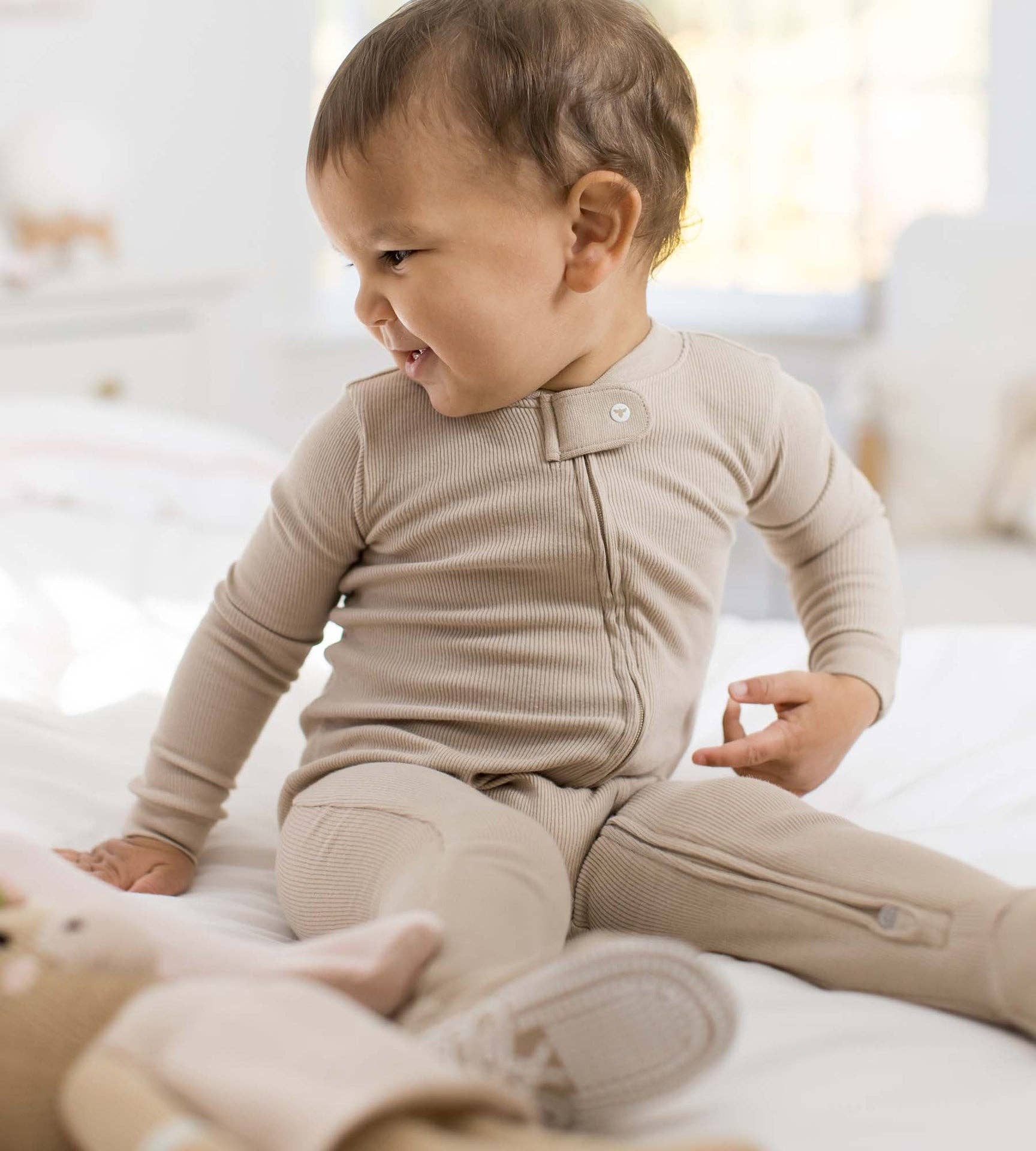 Solid Rib Organic Cotton Sleep & Play