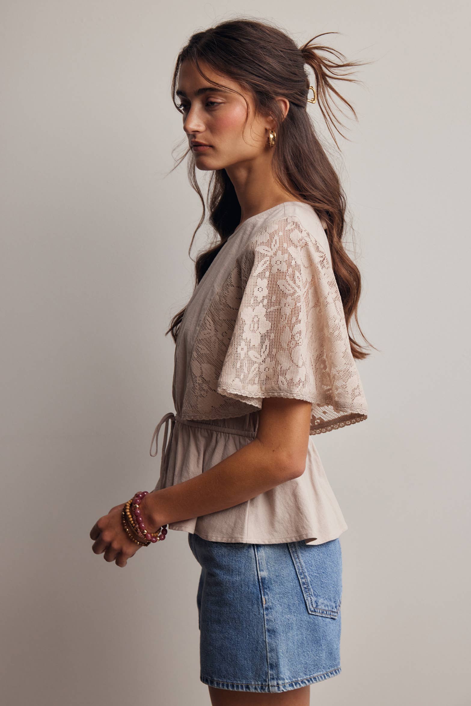 The Iris Peplum Top