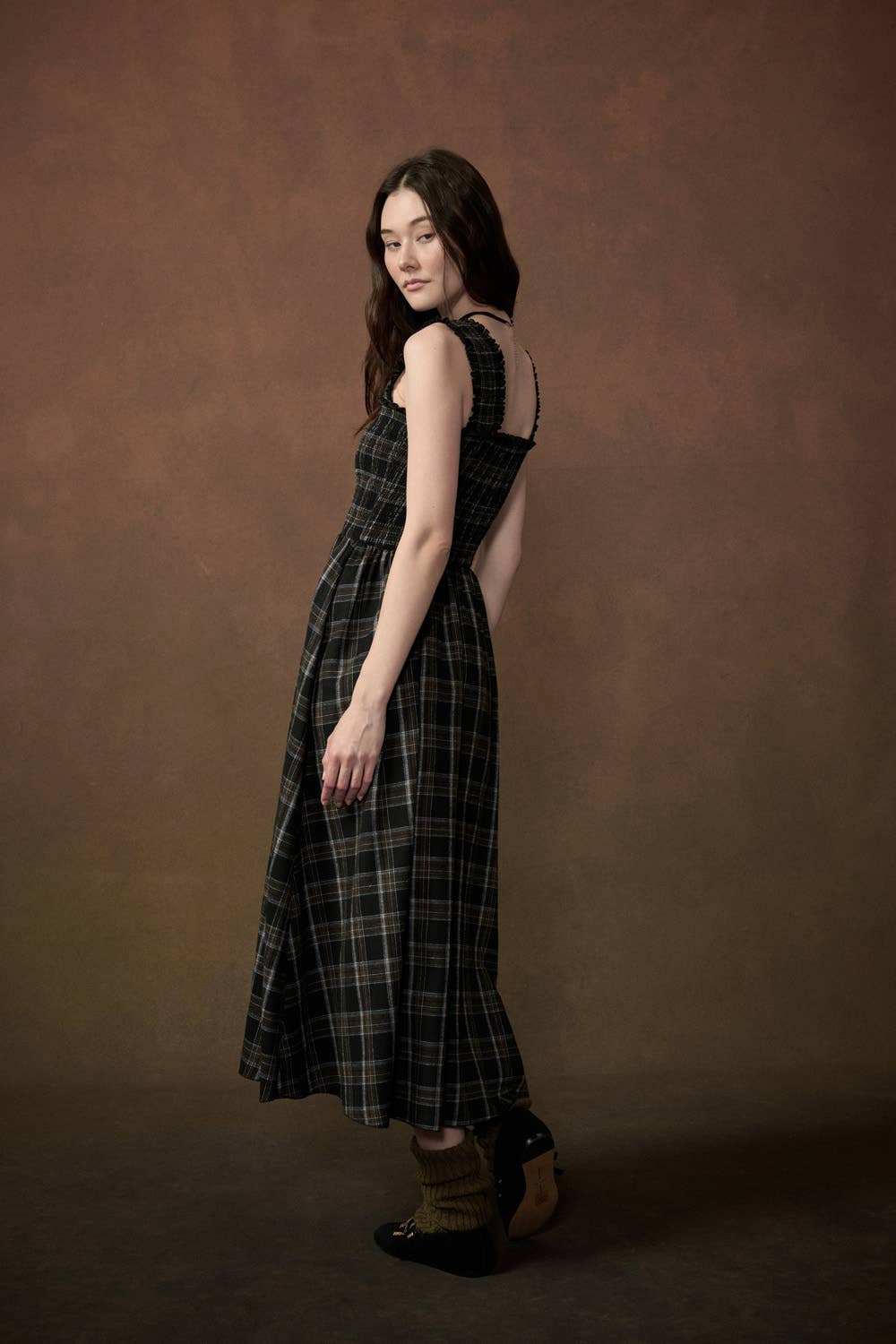 The Claflin Plaid Dress
