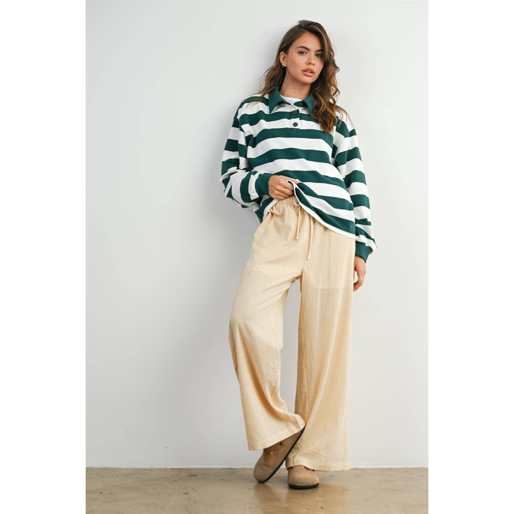 The Palmer Striped Rugby Sweatshirt
