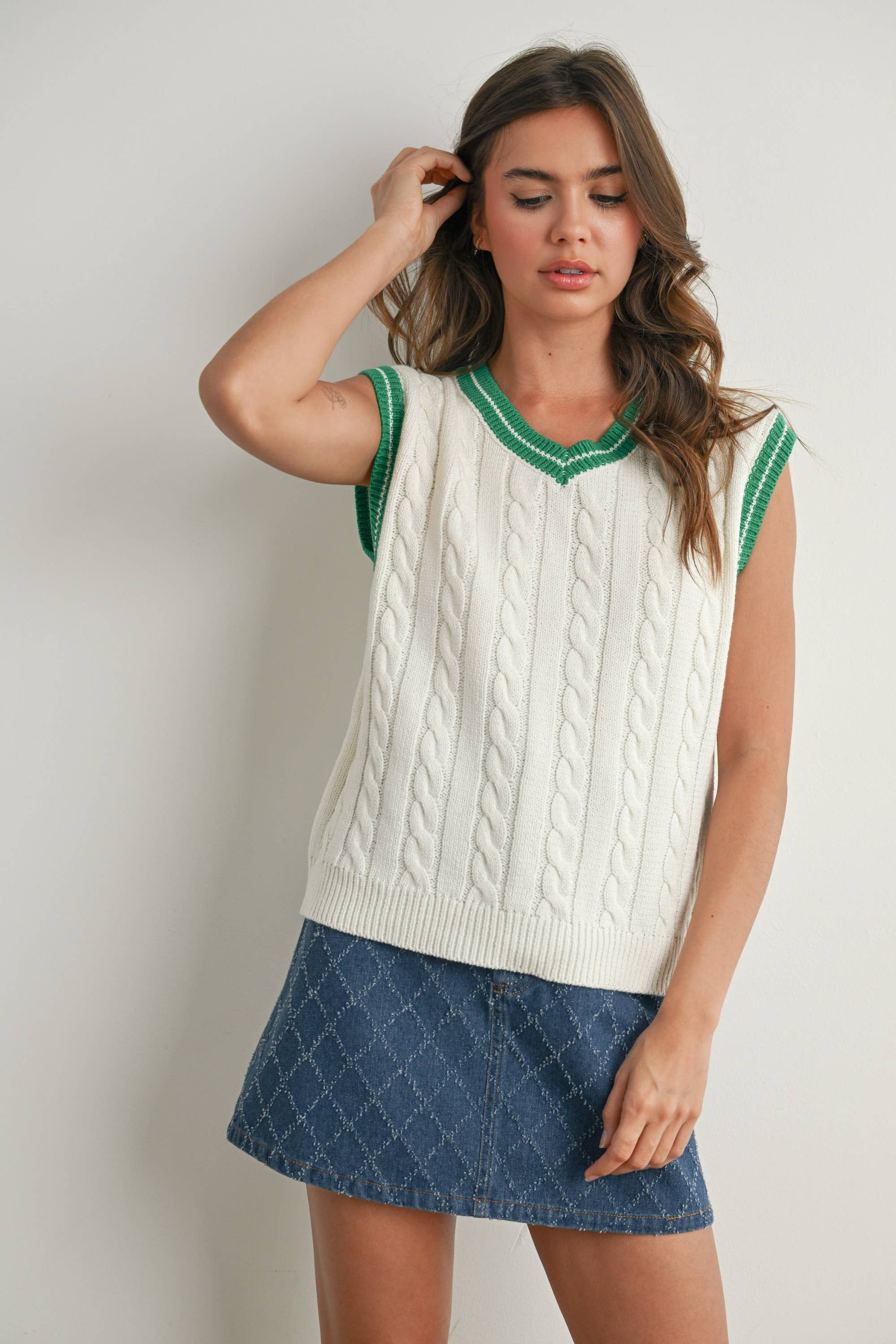 The Val Knitted Sweater Vest