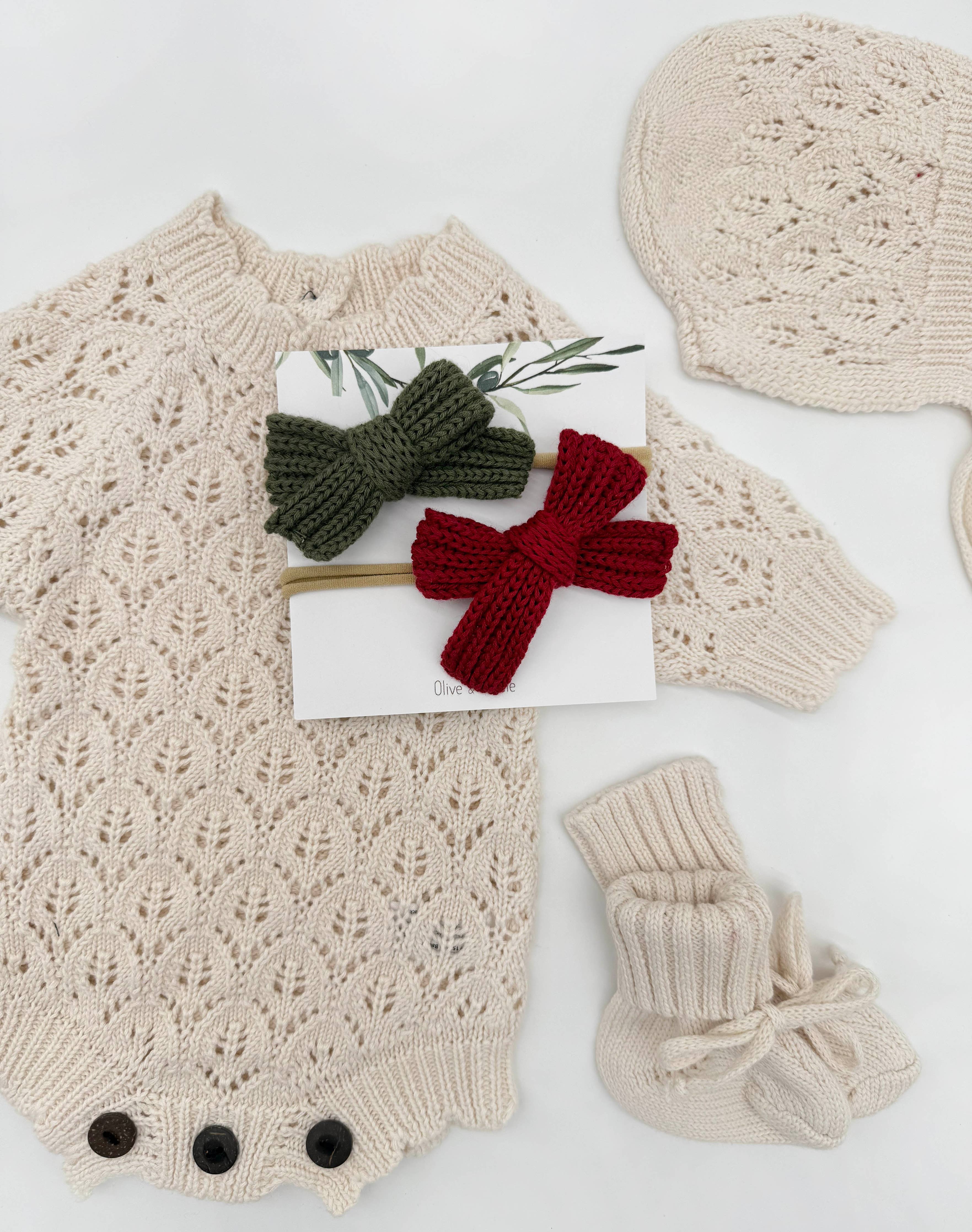The Light Cream Lacey Knit Set
