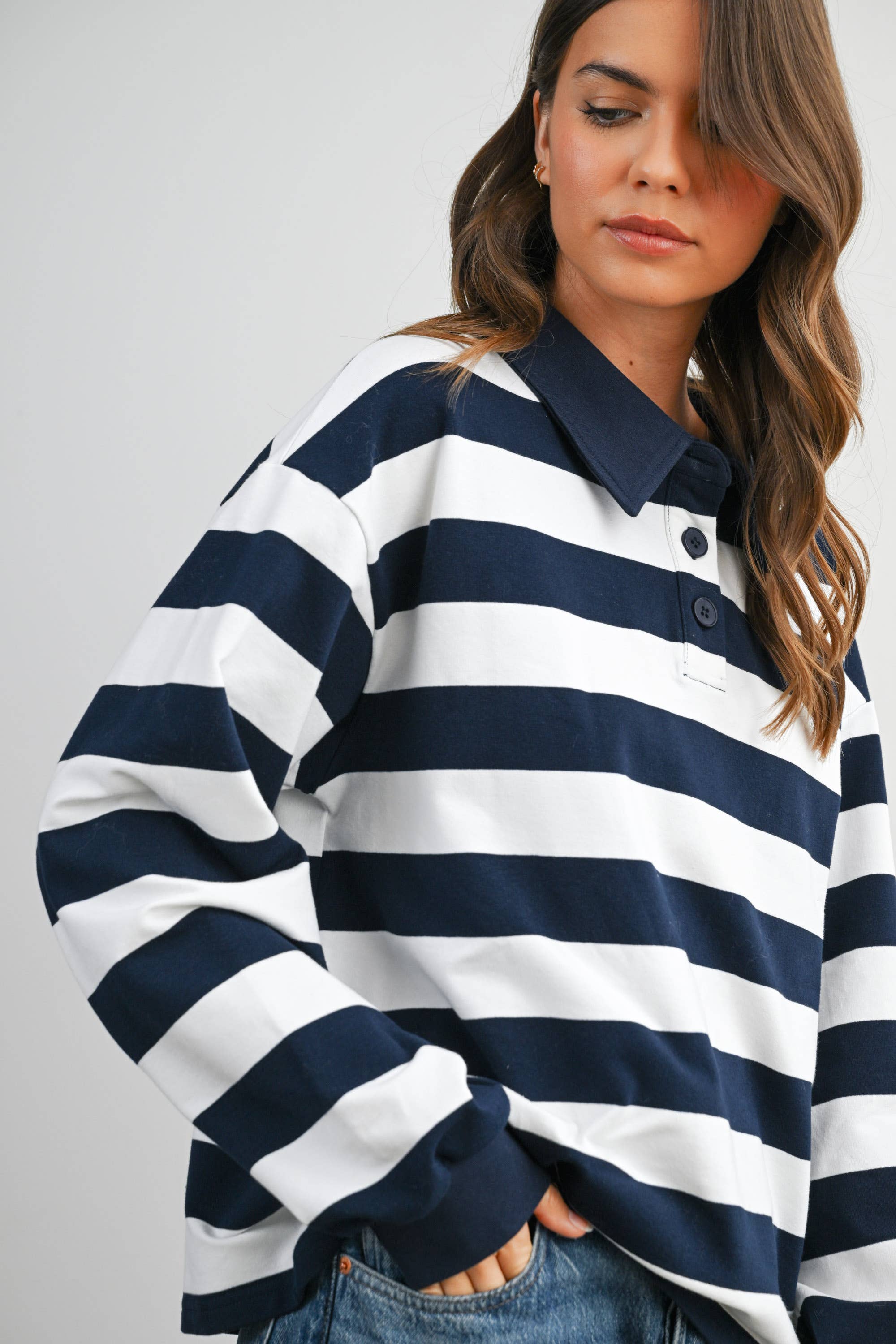 The Palmer Striped Rugby Sweatshirt