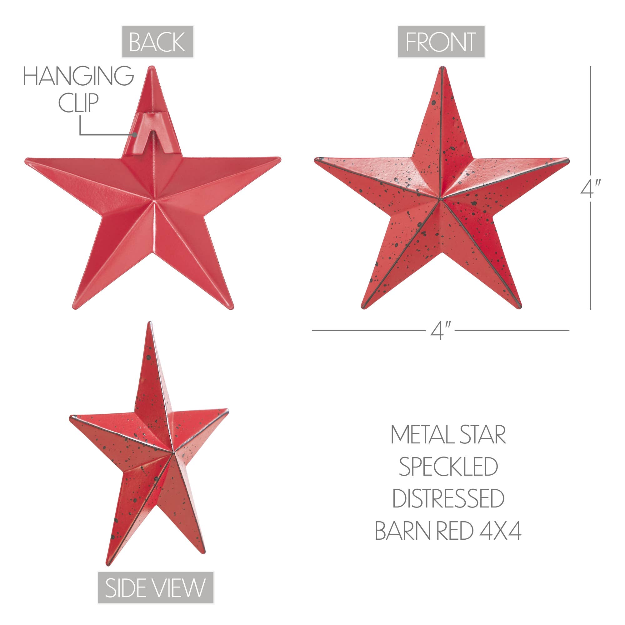 Distressed Metal Star
