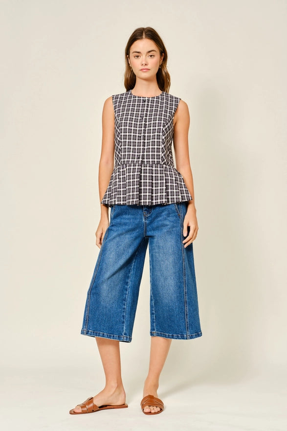 The Cyndi Button Down Tank