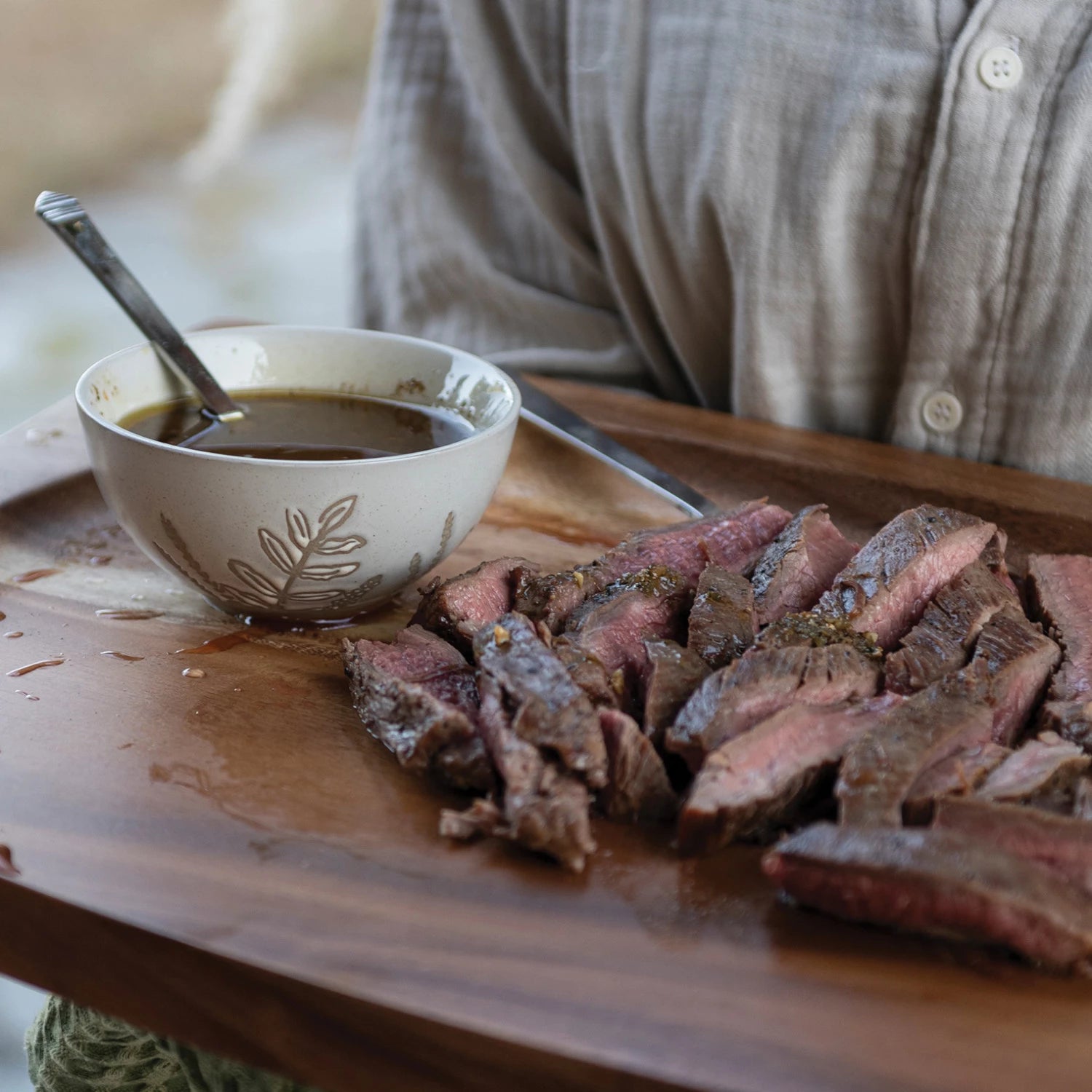 Product shoot of chimichurri sauce mix 