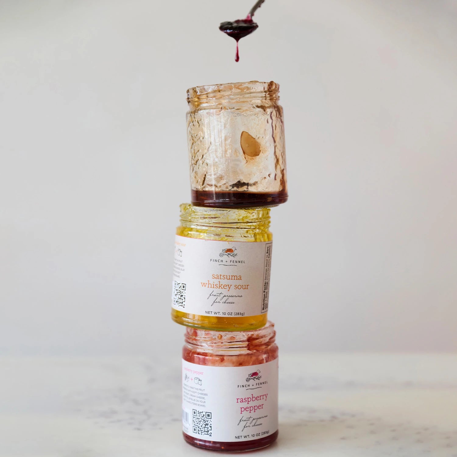 Raspberry Pepper Fruit Preserves for Cheese