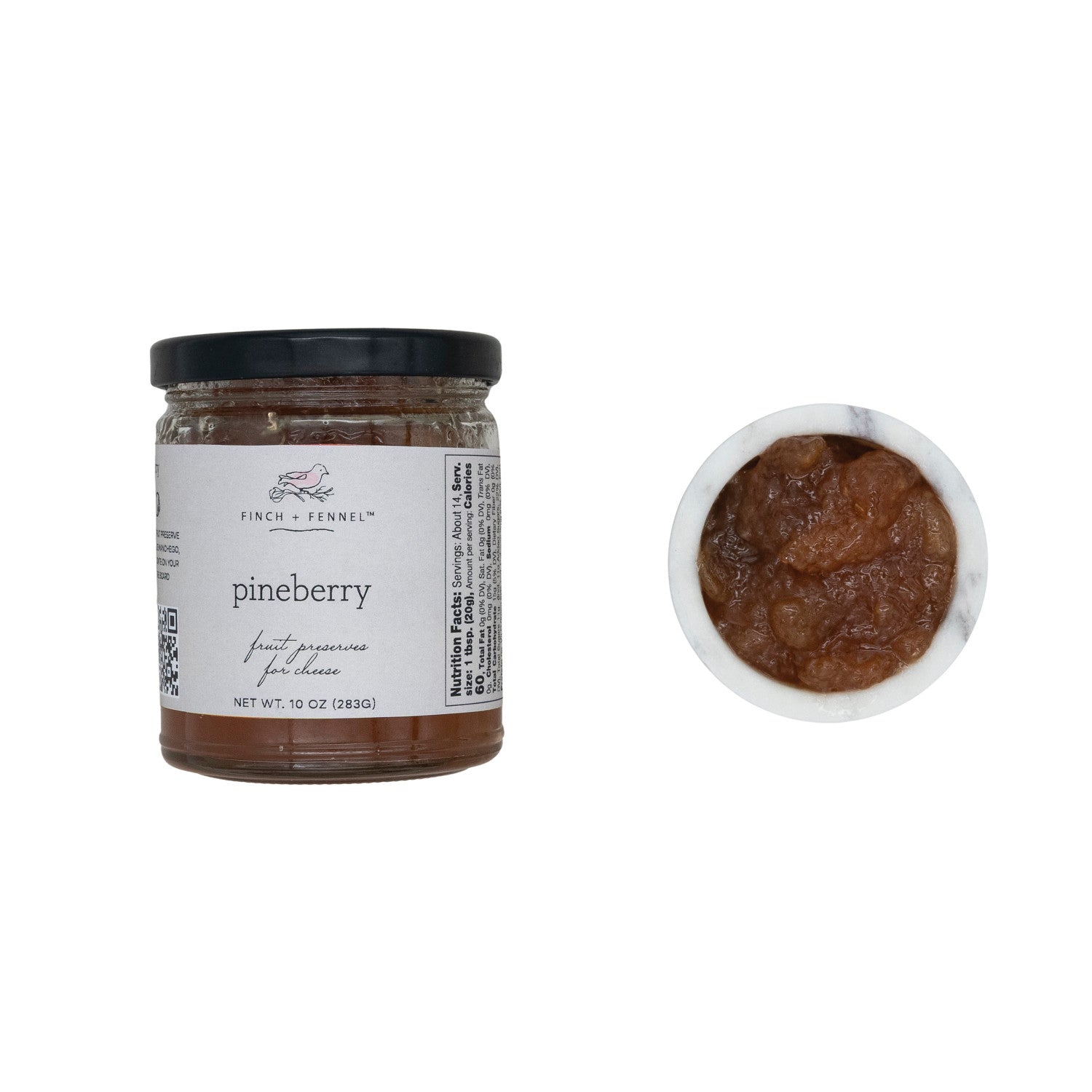 Pineberry Fruit Preserves for Cheese