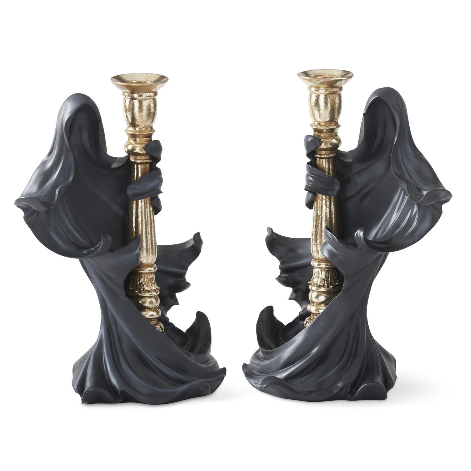 Draped Ghost Taper Candleholder