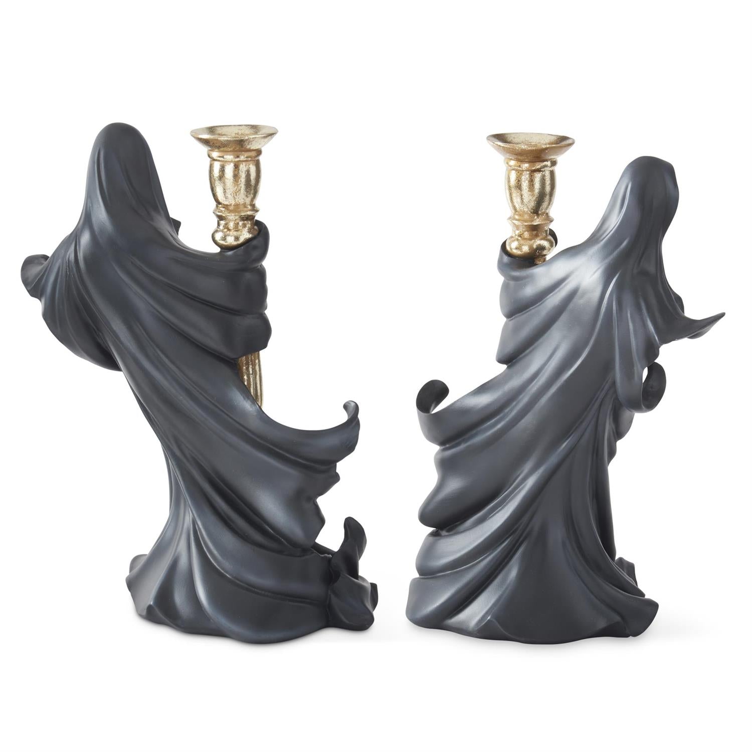 Draped Ghost Taper Candleholder