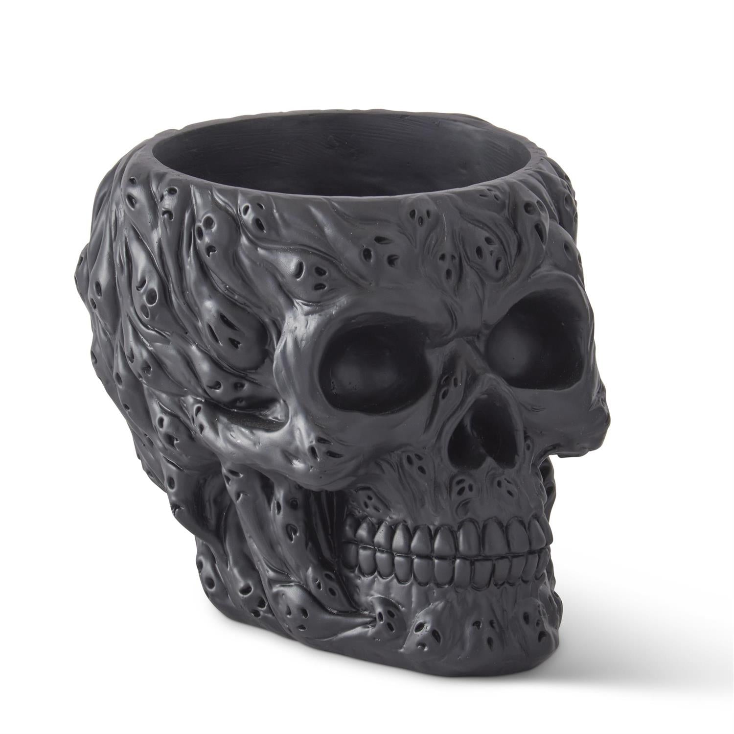 Black Ghost Face Skull Bowl