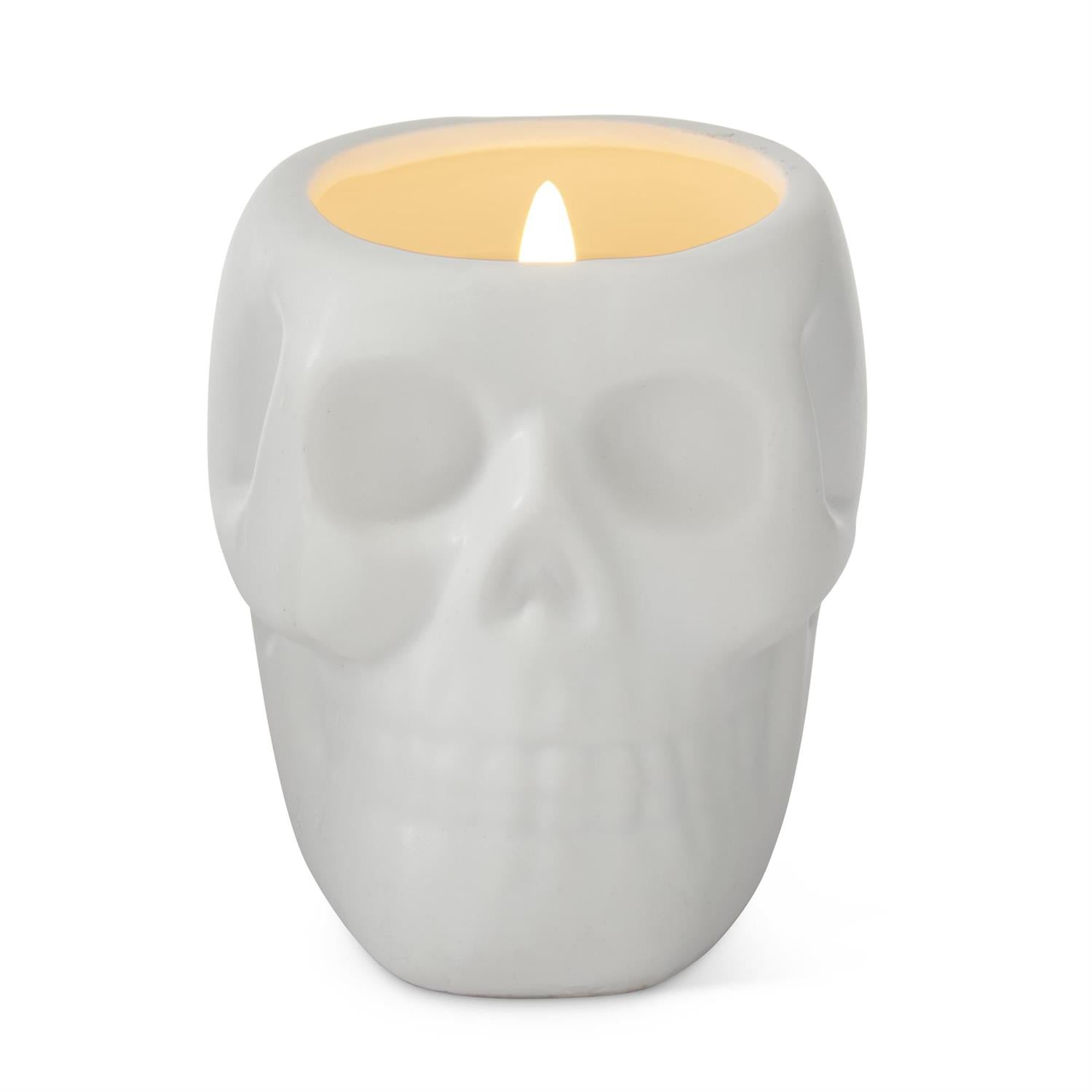 LED Flicker Flame Skull Candle
