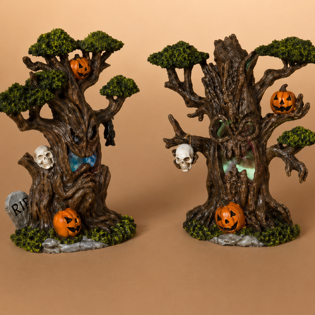 Lighted Resin Haunted Tree Light