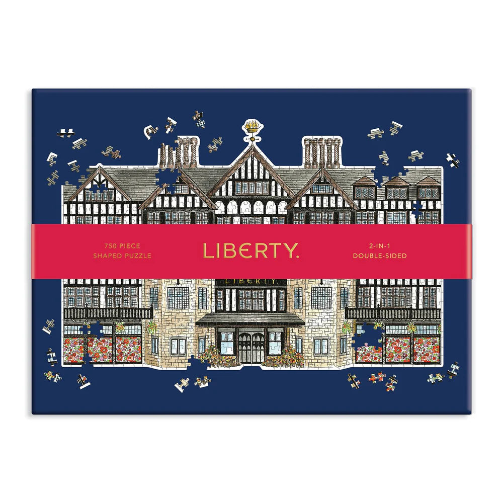 The Liberty London Tudor Building Shaped Puzzle