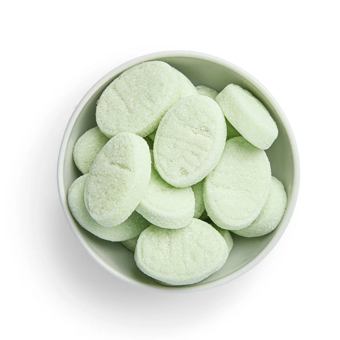 Product shoot of pear bubs Swedish candy. 