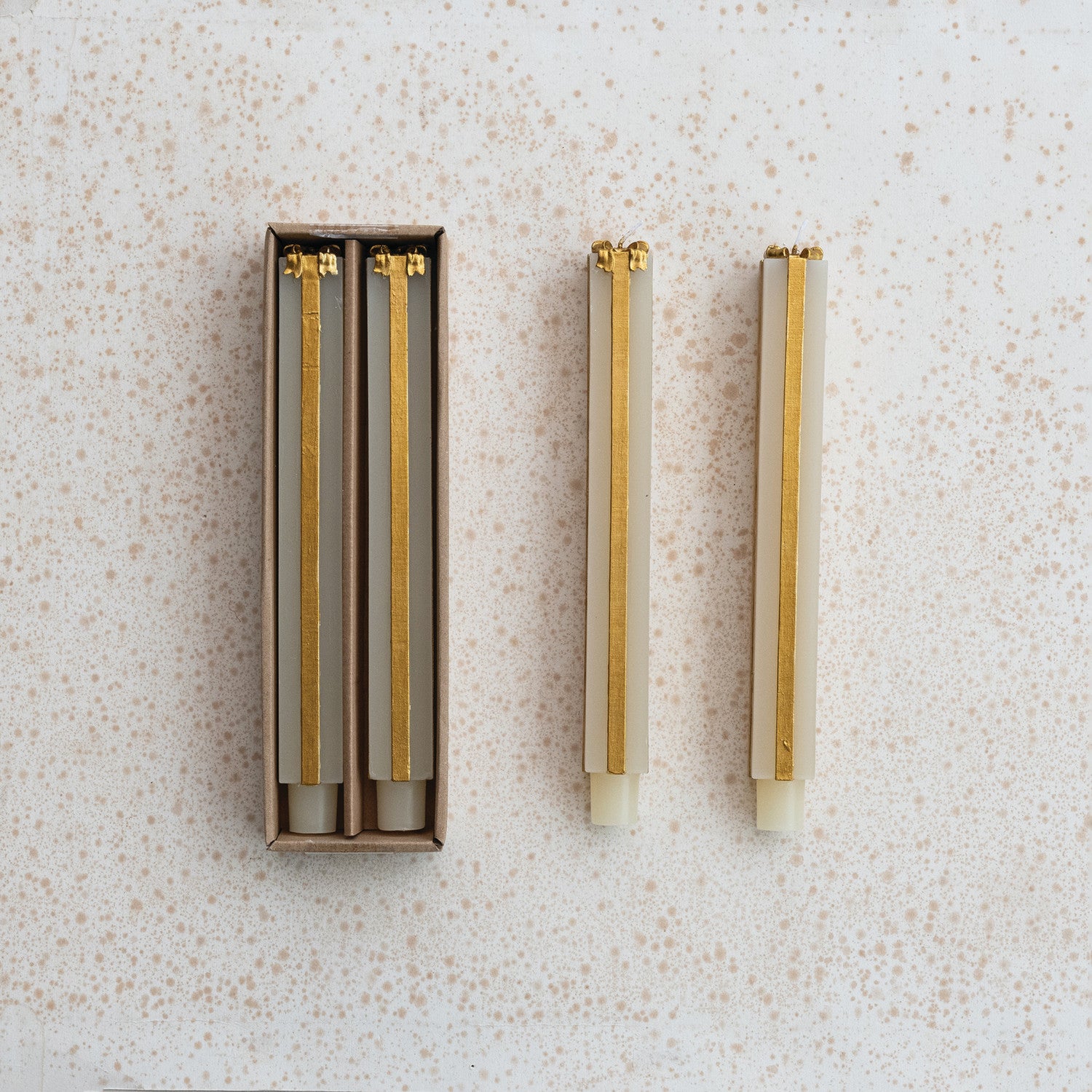 Unscented Package Shaped Taper Candles