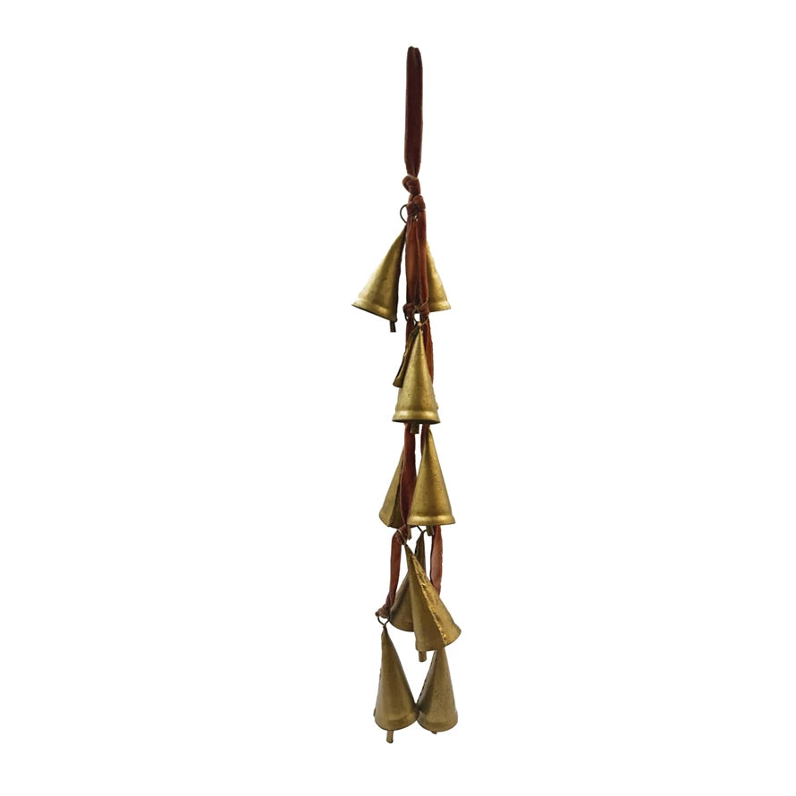Velvet Ribbon Door Hanger with Bells